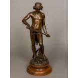 ADRIEN ETIENNE GAUDEZ (1845-1902) French In Gladio Virtus Bronze, signed,