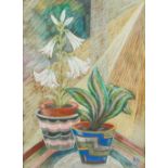 ROSA SCHAFER (1901-1987) Austrian (AR) Blue Vase; together with Pink Lily Pastels,
