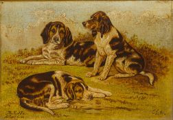 After SIR EDWIN HENRY LANDSEER (1802-1873) British The Royal Pets, Windsor Castle Oil on canvas,