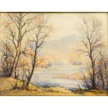 ROBERT LESLIE HOWEY (1900-1981) British (AR) River Landscape Watercolour, signed, framed and glazed.