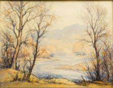 ROBERT LESLIE HOWEY (1900-1981) British (AR) River Landscape Watercolour, signed, framed and glazed.