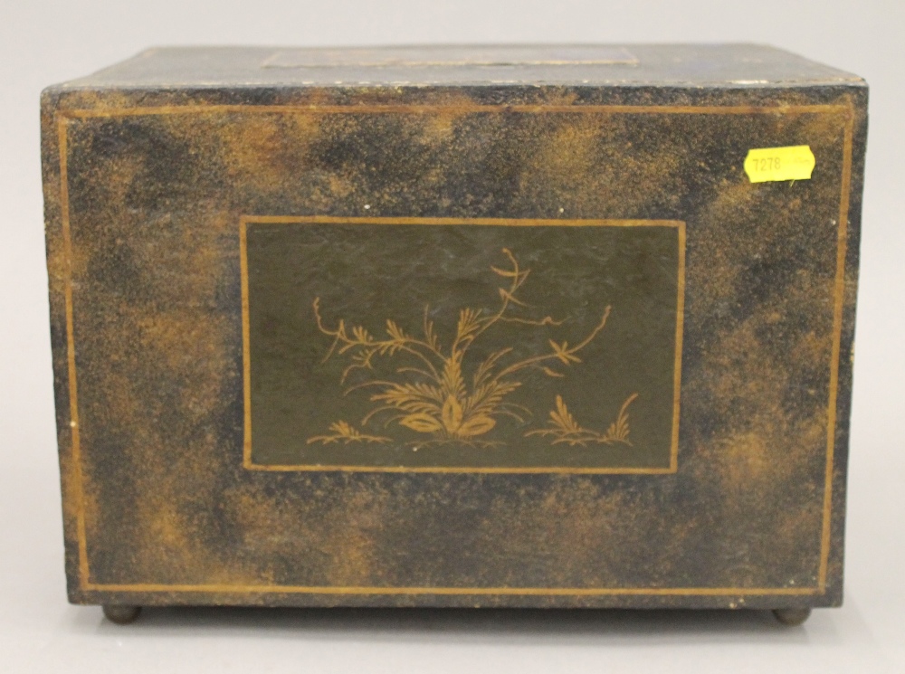 An 18th century chinoiserie lacquer and ivory table cabinet Of typical rectangular form, - Image 5 of 19
