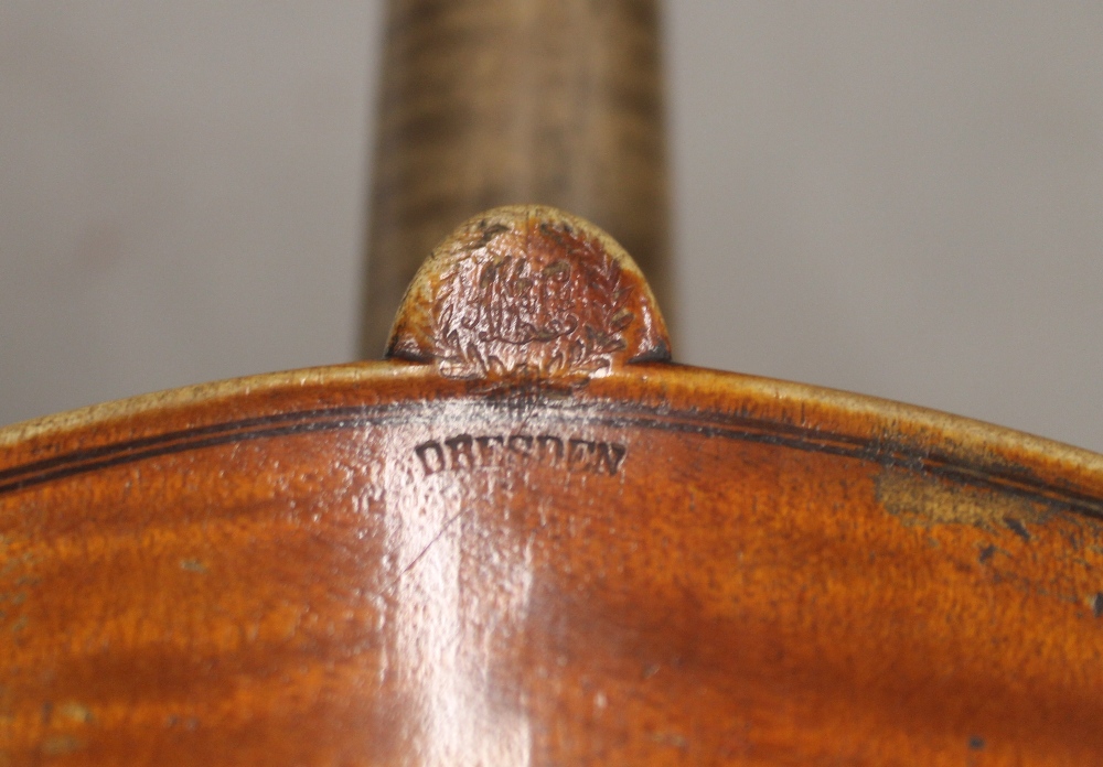 A late 19th century German full size violin by Louis Lowendahl With a label to the interior "Copy - Image 6 of 9