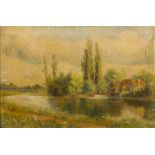 ENGLISH SCHOOL (19th century) River Landscapes Oils on canvas,
