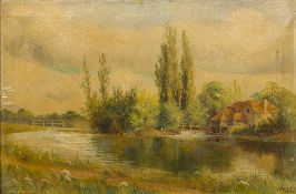 ENGLISH SCHOOL (19th century) River Landscapes Oils on canvas,