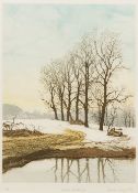 PATRICIA LANGMEAD (born 1945) British (AR) Winter Landscape Limited edition artist's proof aquatint