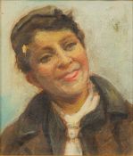 CONTINENTAL SCHOOL (19th/20th century) Portrait of a Boy Oil on canvas, framed. 16.5 x 19.5 cm.