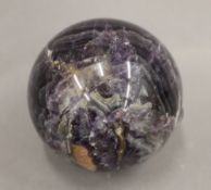 A fluorspar mineral ball