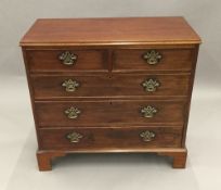 A 19th century mahogany chest of drawers