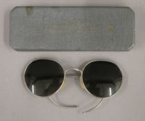 An unusual pair of Military Issue Air Ministry sunglasses,