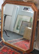 A modern bevelled mirror