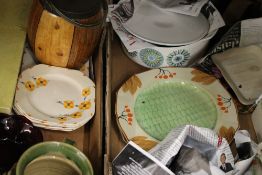 A collection of miscellaneous vintage china, silver plate, etc.