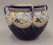 A Doulton Lambeth stoneware jardiniere