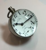 A Bailey Banks and Biddle and Co Philadelphia antique eight-day ball watch, good working order,