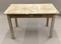 A Victorian pine table