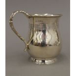 A silver Christening mug (5.