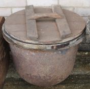 Two cast iron pots