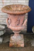 A large garden urn