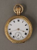 A Waltham gold plated pocket watch