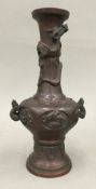 A 19th century Chinese bronze vase