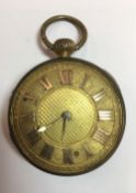 A 19th century brass cased pocket watch