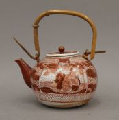 A Japanese porcelain teapot