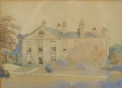 ENGLISH SCHOOL (early 20th century) Country House, watercolour, framed and glazed, 31 x 22.