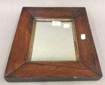 A 19th century rosewood framed mirror