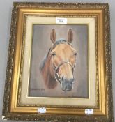 NEIL CAWTHORNE, Commanche Run, head study, oil on canvas, signed and dated '84, framed.