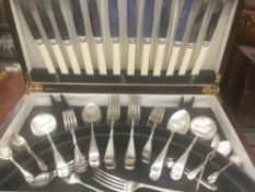 A canteen of plated cutlery