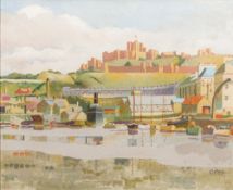 ERNEST D ADAMS (1884-1963) British (AR), Dover Castle, oil on canvas, signed, framed. 60 x 50 cm.