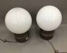 A pair of contemporary 20th century designer table lights