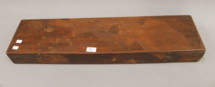 A 19th century mahogany gun case