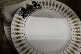 A quantity of gilt decorated china,