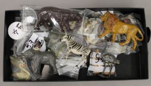 A collection of Britains lead zoo and farm animals