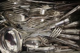 A quantity of silver plated cutlery