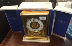 A cased Jaeger-LeCoultre Atmos clock