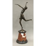 An Art Deco style bronze figurine