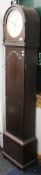 A mahogany cased Grandmother clock