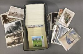 A quantity of vintage picture postcards, various,