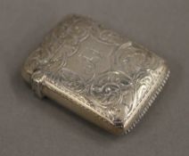 A silver vesta