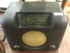 A Bush Bakelite radio