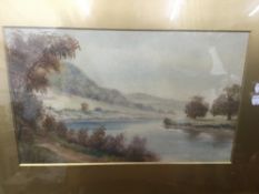 J W STEADMAN (19th century) British, River Scenes, a pair, watercolours, signed,