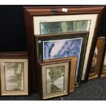 A quantity of prints, including scenes of Ely, etc.