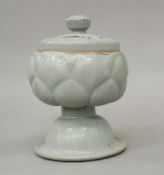 A Chinese celadon porcelain censer