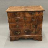 An 18th century walnut chest of drawers