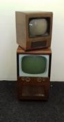 A vintage EKCO television and a KB television