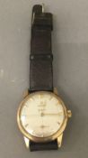 A 9 ct gold gentleman's Omega wristwatch