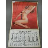 A vintage Marilyn Monroe calendar