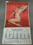 A vintage Marilyn Monroe calendar